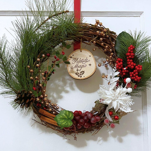 Yuletide Magic Wreath: Handmade Winter Solstice Decor
