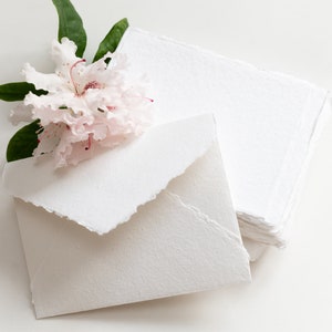 COTTON PAPER COL. - handmade paper, deckle edge, gift card, invitation paper, invitation, drawing paper, invite, envelope cotton paper