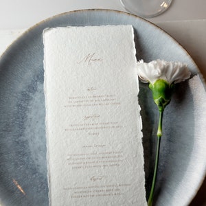 Muster VILLA Einladungskarte zur Hochzeit, Baumwollpapier, Hochzeit Einladung Set, Hochzeit Einladungskarte, Wachssiegel, elegant Bild 6
