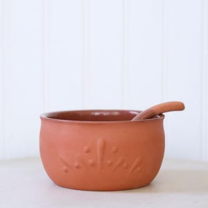 Boston Warehouse Trading Terracotta Bowl and Spoon