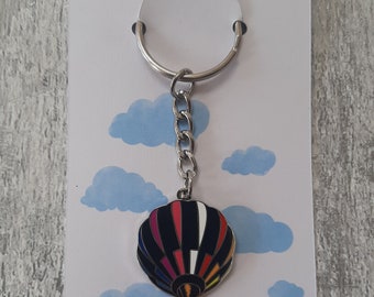 Hot air balloon keychain/keyring,Balloon keychain,balloon gift,pilot gift,luna, travellers gift,travel,balloon festival, adventure gift,keys