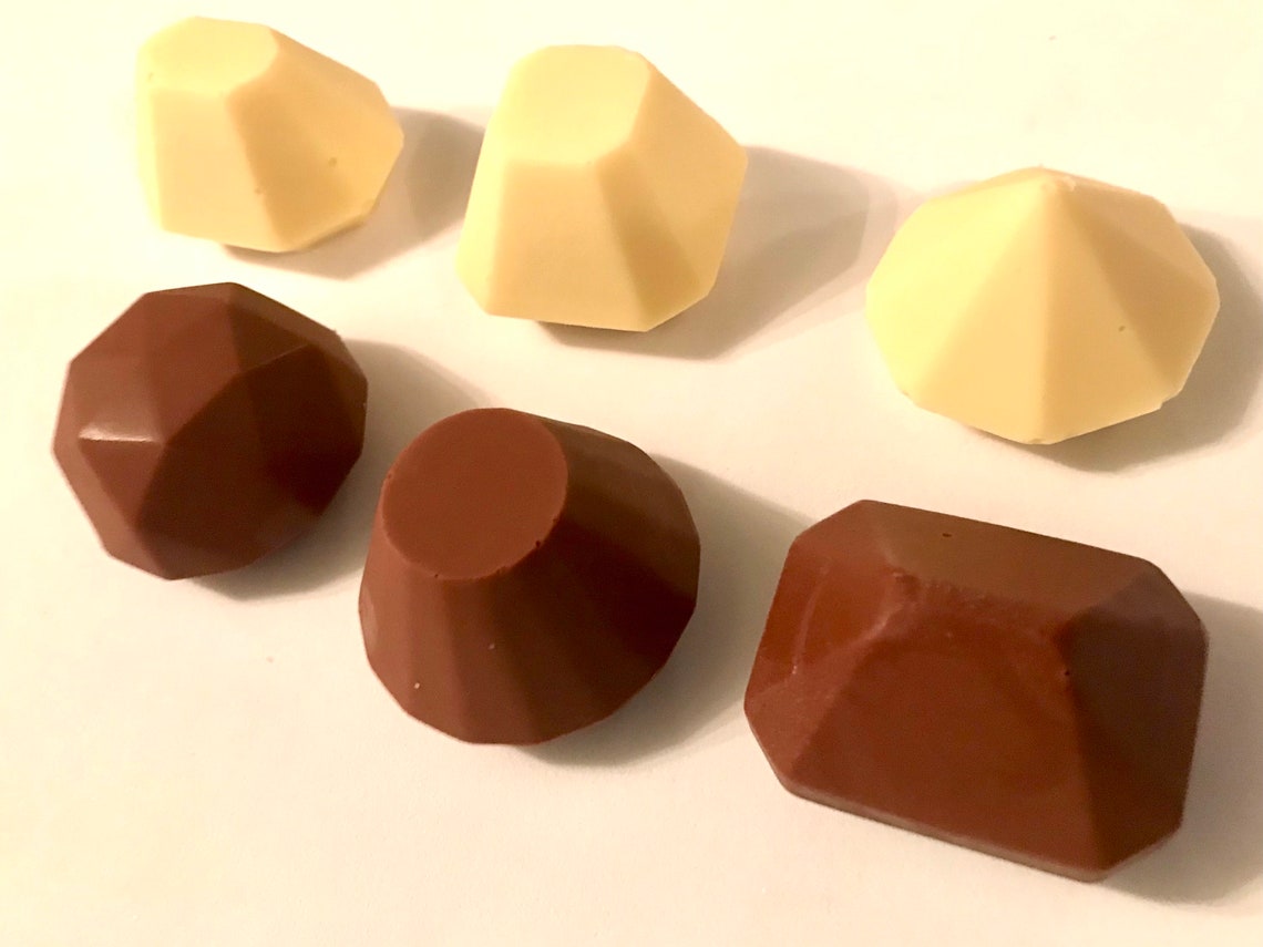 Gem chocolate mould 6 shapes Etsy