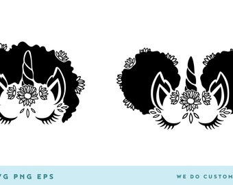 Download Black Unicorn Svg Etsy PSD Mockup Templates