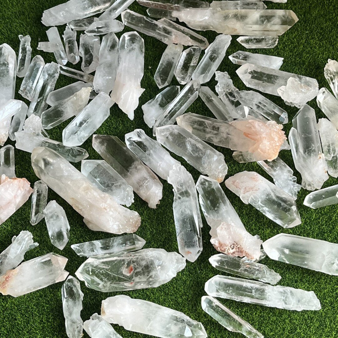 Real Quartz 1 Ib Natural Raw Rough Crystal Quartz Point Wand Specimen Stone ...
