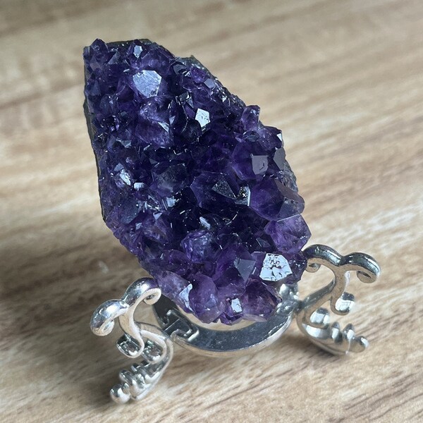 Améthyste violette naturelle naturelle, géode druze, cristal de bricolage, pierre de guérison, pierre précieuse, guérison Reiki # 24032803