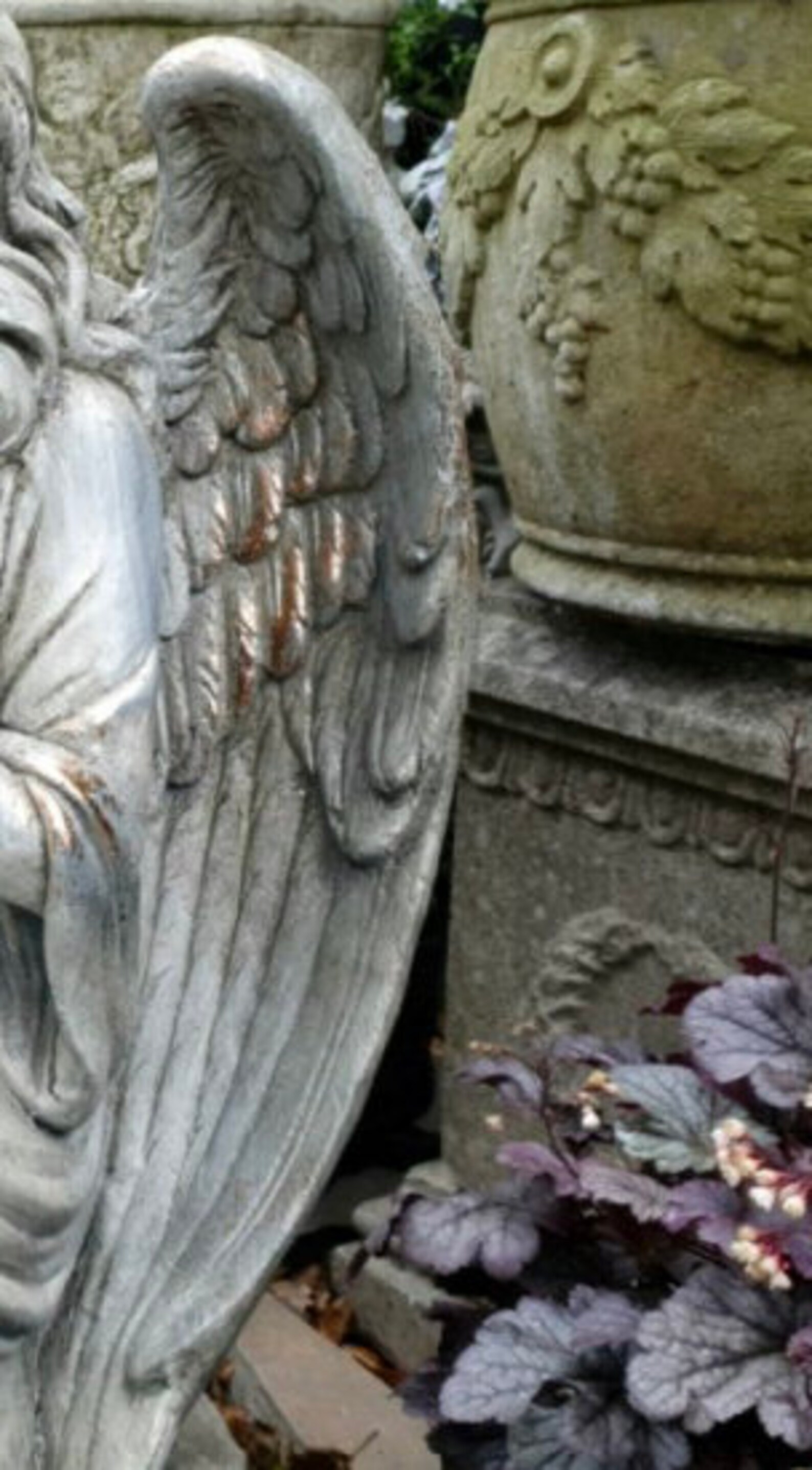 Angel Statue Sculpture Wings Figure Ornament Garden Outdoor Etsy