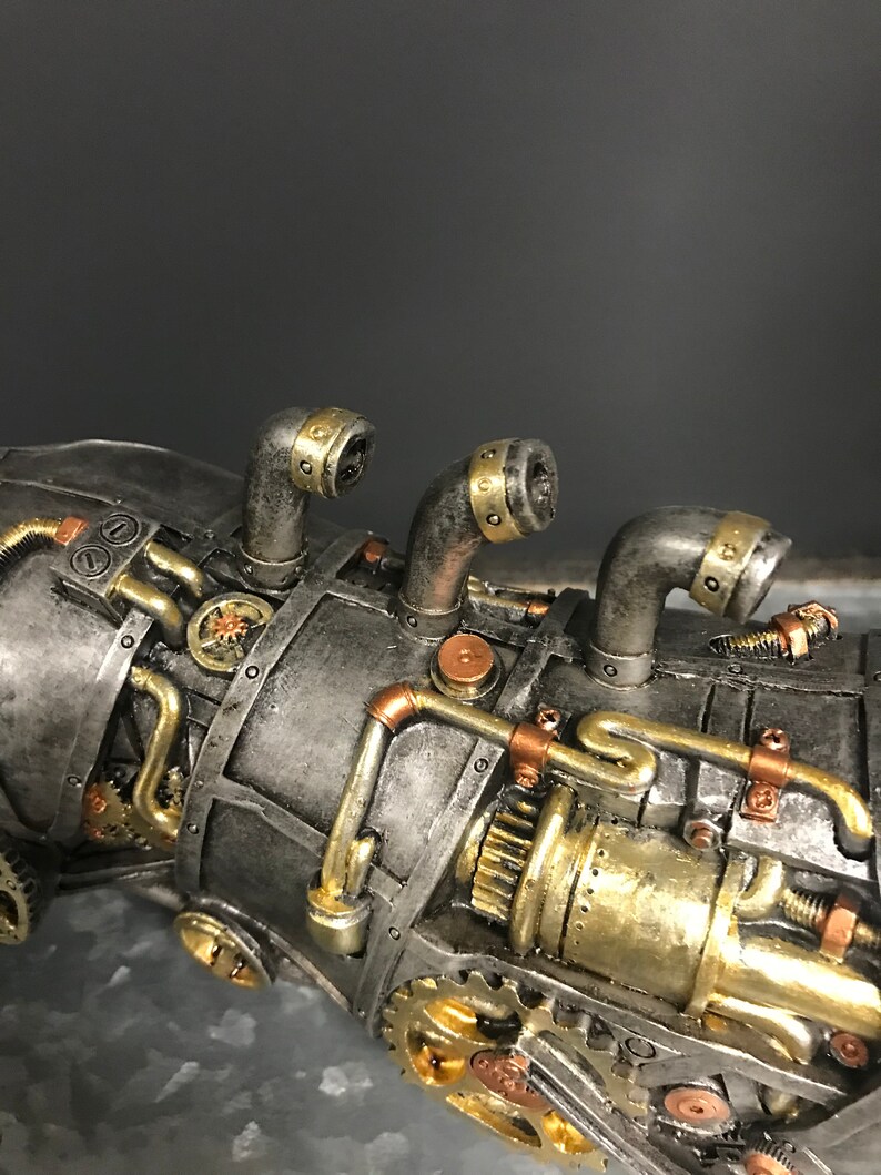 Steampunk Dog Ornament Sausage Fog Dachshund Sculpture Desk Etsy UK