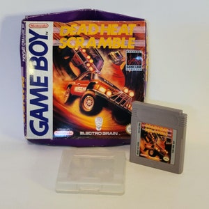Dead Heat Scramble Nintendo Game Boy Game Cartridge With Clear Case And Box