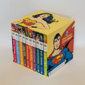 DC Super Heroes Children&#39;s Little Library Hardback Board Box Set 10 Books.