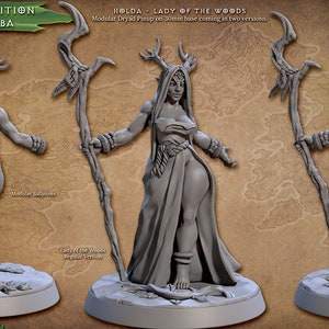 Lady of the Woods, Pinup - Temple of Arba Set - Unpainted Miniature