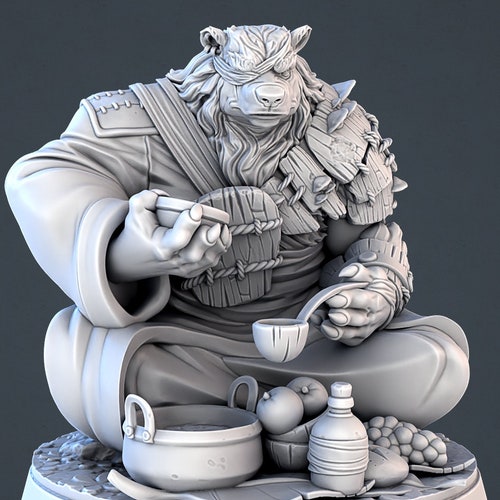 Bear Guardian Forest Protector Unpainted Miniature Etsy