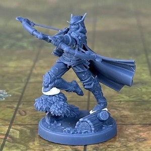 Elf Ranger Miniature - 32mm Scale - Unpainted Miniature