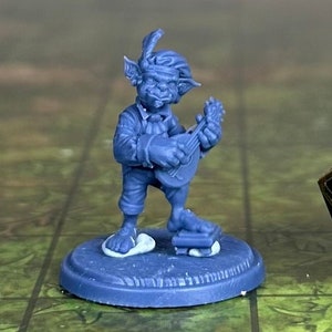 Goblin Bard - 32mm Scale - Unpainted Miniature