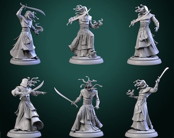 Snakehead Cultists - Order of the Grave Whisper - Unpainted Miniature