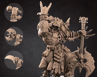 Diox, il bardo del metallo Dragonborn - Miniatura non dipinta