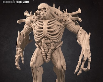 Blood Golem - 32mm, 35mm Scale - Unpainted Miniature