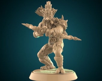 Troll Hunter - 32mm Scale - Unpainted Miniature for DnD, Pathfinder, Tabletop RPGs - My3dPrintForge