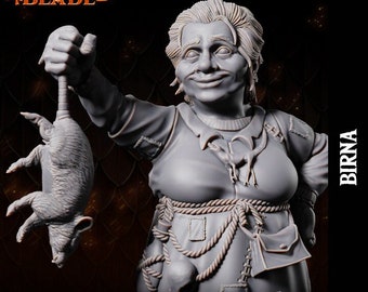 Birna, Dwarf Woman - Dragonblade - Unpainted Miniature