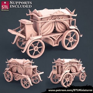 Undertaker Cart - Unpainted Miniature