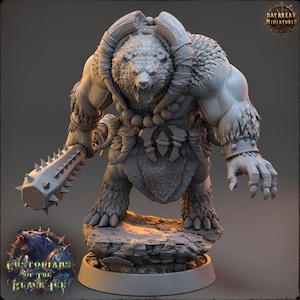 Werebear, Piotr Boarbloodr - Custodians of The Black Ice - Unpainted Miniature