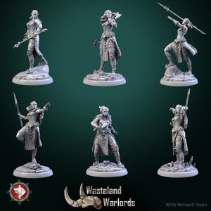 Female Barbarian Warlords - Wasteland Warlords - Unpainted Miniature