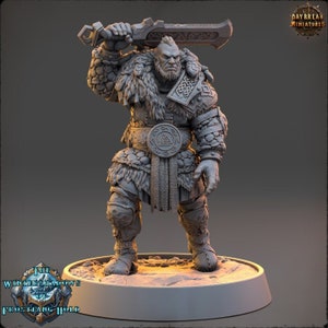 Eirik Barbaescarcha - Las Sombras Invernales del Fuerte Colmillo Escarchado - Miniatura sin pintar