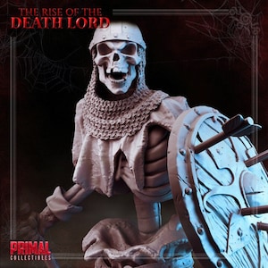 Skeleton - Rise of the Death Lord Set - 28mm, 32mm Scale - Unpainted Miniature for DnD, Pathfinder, Tabletop RPGs - Primal Collectibles