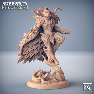 Kivael Sylvanwind - Sylvan Knights - 32mm Scale - Unpainted Miniature for DnD, Pathfinder, Tabletop RPGs - Artisan Guild