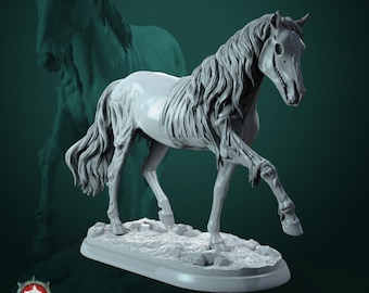 Caballo Fantasma - Escala 32 mm - Miniatura sin pintar