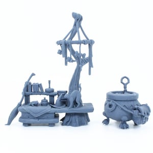 Witch&#39;s Cauldron - Unpainted Miniature