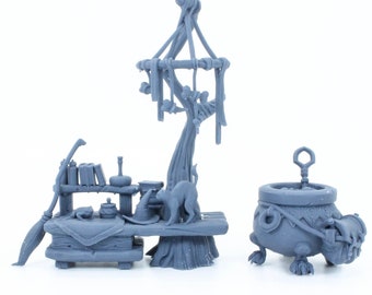 Witch&#39;s Cauldron - Unpainted Miniature