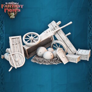 Nest im Wrack - Pose B - 32 mm Größe - Unbemalte Miniatur für DnD, Pathfinder, Tabletop-Rollenspiele, Dioramen - STL Miniaturen