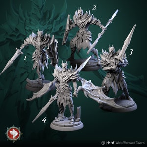 Dark Knights - 4 Poses - Unpainted Miniatures