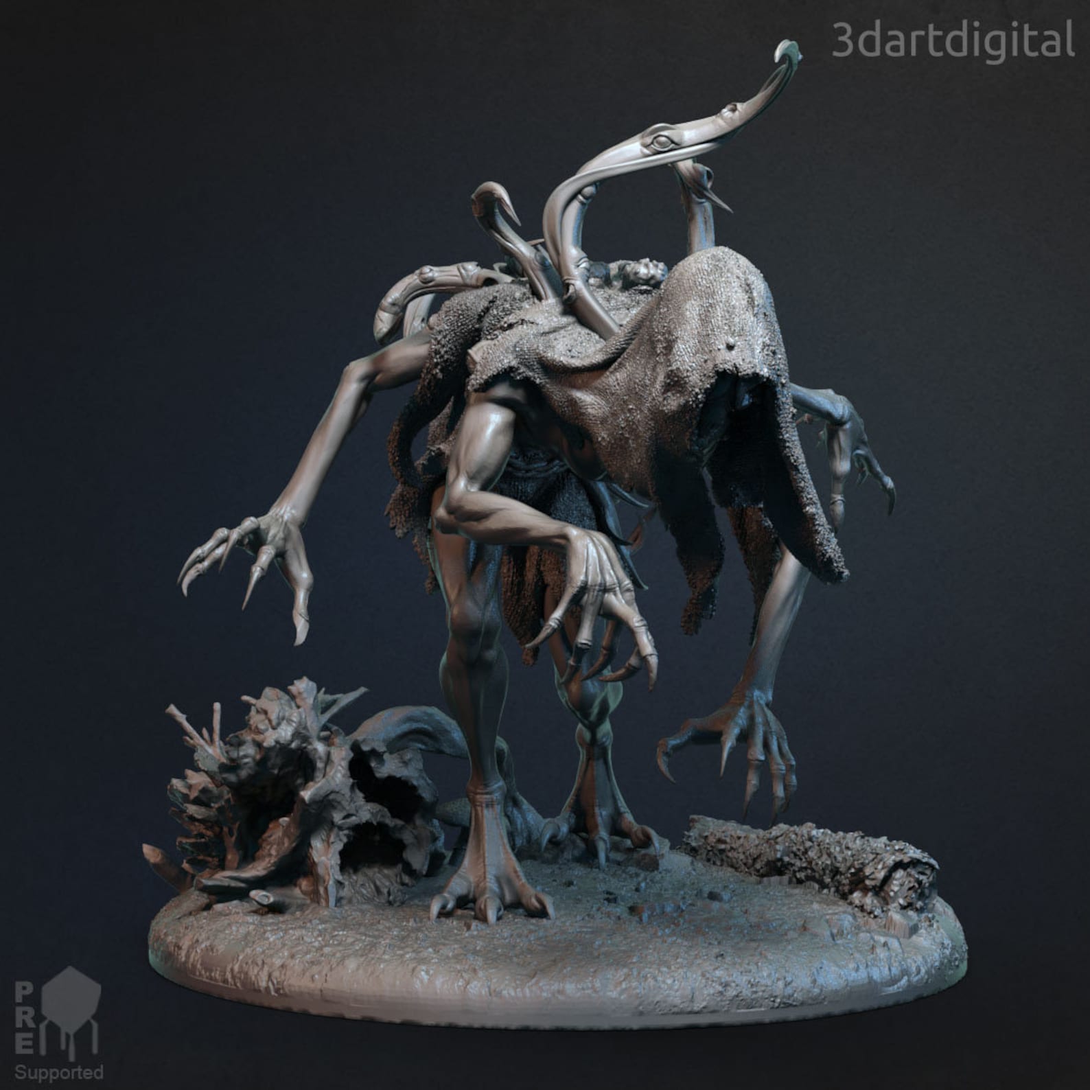 Shadow Monster Unpainted Miniature - Etsy
