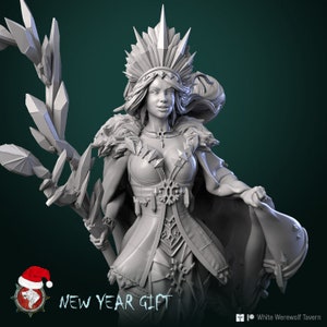 Snow Maiden - 32mm Scale - Unpainted Miniature