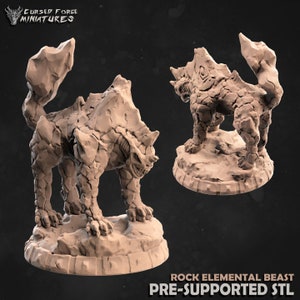 Earth Elemental Beast - Unpainted Miniature