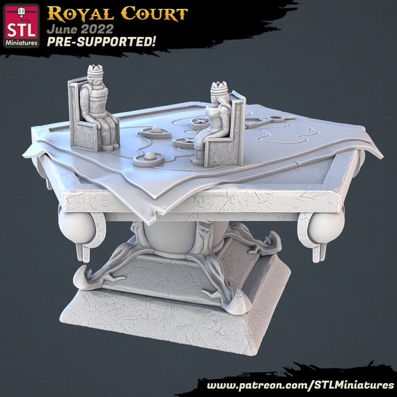 Map Table Royal Court Set Etsy