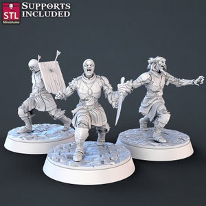 Modular Zombie Miniature, Pose A - Unpainted Miniature