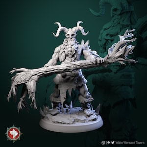Frost Giant - Tree - 32mm Scale - Unpainted Miniature