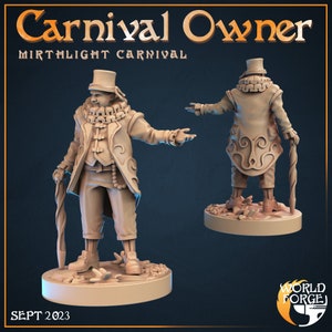 Carnival Owner - Mirthlight Carnival Collection - Unpainted Miniature