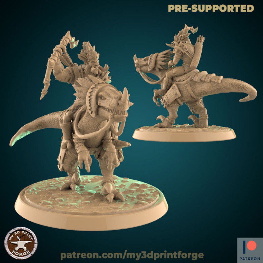 Troll Raptor Rider Unpainted Miniature - Etsy