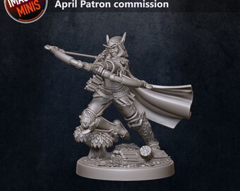 Elf Ranger Miniature - Etsy