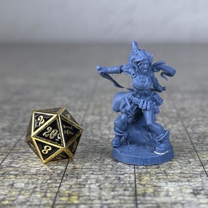 Air Genasi Ranger - 32mm, 35mm Scale - Unpainted Miniature