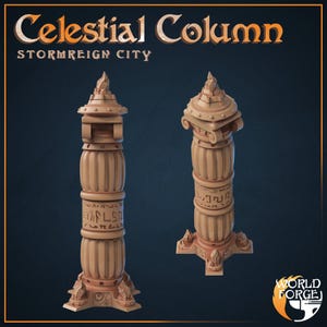 Celestial Column - Stormreign City Set - 32mm Scale - Unpainted Miniature