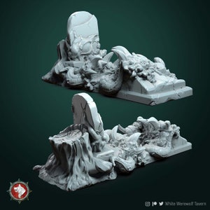 Grave Mimic - 32mm Scale - Unpainted Miniature for DnD, Pathfinder, Tabletop RPGs - White Werewolf Tavern