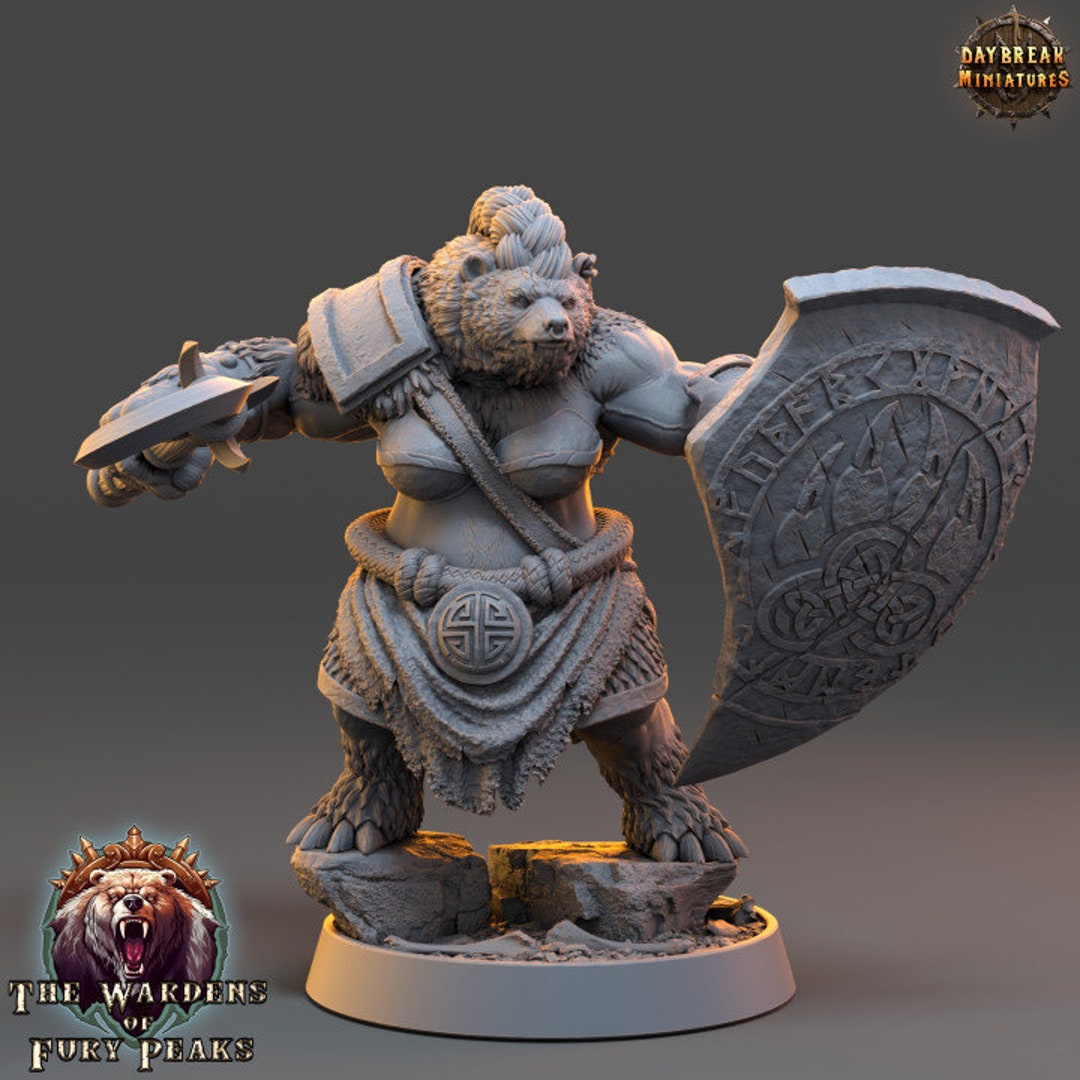 Female Werebear Fighter, Ursulla Rammer - the Wardens of Fury Peaks ...