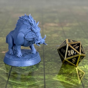 Wild Boar, 2 Poses - 32mm Scale - Unpainted Miniature for DnD, Pathfinder, Tabletop RPGs, and Dioramas - STL Miniatures