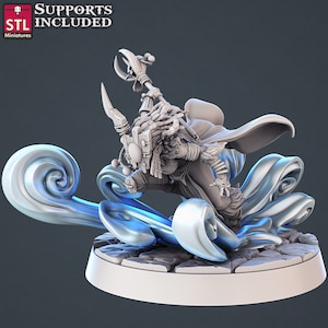 Air Genasi - 32mm Scale - Unpainted Miniature