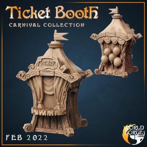 Ticket Booth - Mirthlight Carnival Collection - 32mm Scale - Unpainted Miniature
