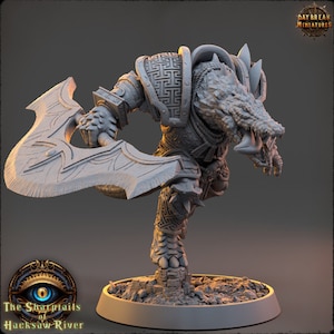 Layton Crane - Crocodile Man - Unpainted Miniature